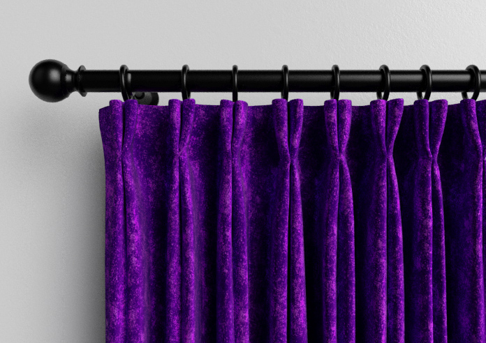 Caen Chenille, Purple - Made to Measure Curtains - Image 10
